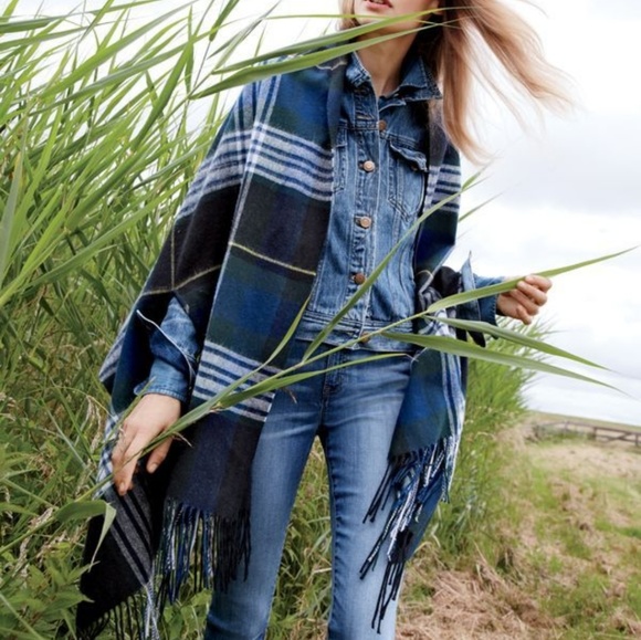 J. Crew Accessories - J. Crew Tartan Cape Scarf